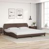 vidaXL Bedframe "Dover" kunstleer bruin 200x200 cm