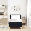 vidaXL Boxspringbed met matras Zwart 200 x 80 cm Polyester