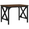 vidaXL Printerstandaard 40x30x31 cm bewerkt hout bruin eikenkleur