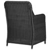 vidaXL 9-delige Loungeset poly rattan zwart