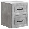 vidaXL Wandbeugel Bedkast Betongrijs 34,5 x 33 x 40 cm Bewerkt hout