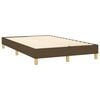 vidaXL Boxspring met matras en LED stof donkerbruin 120x190 cm