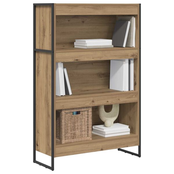 vidaXL Boekenkast Ambachtelijk eiken 80 x 30 x 155 cm Bewerkt hout