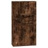 vidaXL Hoge kast bewerkt hout gerookt eikenkleurig