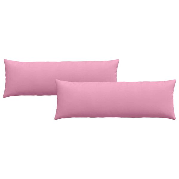 vidaXL Sofa Kussens 2 stuks Roze 120 x 40 cm Stof