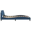 vidaXL Bedframe met hoofdeinde "Dover" 140x190 cm stof blauw