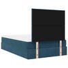 vidaXL Ottoman bed met matrassen en LED's 120x200cm fluweel
