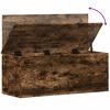 vidaXL Opbergbox 90x35x35 cm bewerkt hout gerookt eikenkleurig