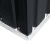 vidaXL Tuinschuur 257x298x178 cm metaal antracietkleurig