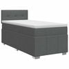 vidaXL Boxspringbed met matras Donkergrijs 90 x 190 cm Stof