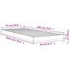vidaXL Bedframe massief hout grijs 75x190 cm