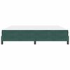 vidaXL Boxspringbed met matras Donkergroen 200 x 200 cm Stof
