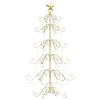 vidaXL Metalen kerstboom met standaard Goud 150 cm Poedergecoat staal