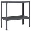 vidaXL Planttafel 80 x 40 x 80 cm Gepoedercoat staal Antraciet