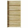 vidaXL Plantenstandaard met plank Bruin 90 x 15 x 180 cm