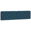 vidaXL Bed met matras fluweel blauw 200x200 cm