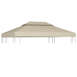 vidaXL Vervangend tentdoek prieel 310 g/m&sup2; 3x4 m beige
