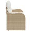 vidaXL Tuinbank Beige 121 x 62 x 69cm poly rattan