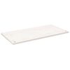 vidaXL Bureaublad 100x60x2,5 cm massief grenenhout wit