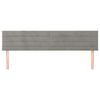 vidaXL Hoofdborden 2 st 80x5x78/88 cm fluweel lichtgrijs