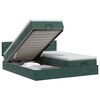 vidaXL Ottoman bed met matras met hoofdeinde 2 pcs Donkergroen Fluweel