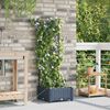 vidaXL Tuin Bloempot Grijs 40 x 40 x 126 cm Kunststof