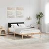 vidaXL Bedframe Bruin en zwart 120 x 200 cm Massief grenenhout
