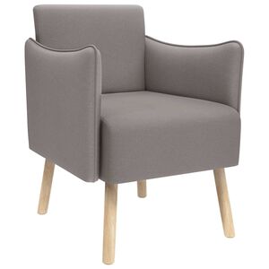 vidaXL Accentstoel Taupe Stof