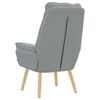 vidaXL Fauteuil Lichtgrijs 69 x 74 x 93 cm Sherpa Stof