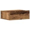 vidaXL Nachtkastje zwevend 40x32x15 cm bewerkt hout oud houtkleurig