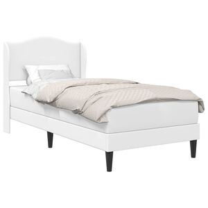vidaXL Bedframe met hoofdeinde Wit 90 x 200 cm Kunstleer
