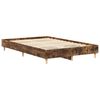vidaXL Bedframe zonder matras 120x200 cm spaanplaat gerookt eiken