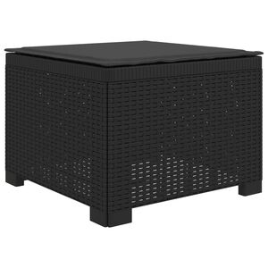 vidaXL E&eacute;npersoons Tuinbank met Kussen Rattan Look PP Antraciet