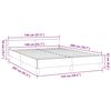 vidaXL Bedframe met hoofdeinde zonder matras 140x200 cm wit