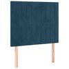 vidaXL Hoofdbord donkerblauw 90x5x118/128 cm fluweel