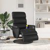 vidaXL Massage Recliner Stoel Zwart 71 x 98 x 106 cm Nep Leer