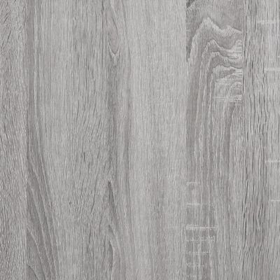 vidaXL Wandschappen 8 st 40x10x1,5 cm bewerkt hout grijs sonoma eiken