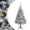 vidaXL Kunstkerstboom met 150 LED Wit 120 cm PVC en Staal en Kunststof