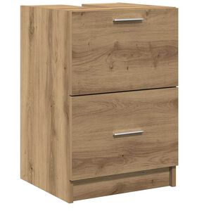 vidaXL Badkamer Kast Artisan Eiken 40 x 37 x 59 cm Bewerkt hout
