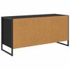 vidaXL TV-kast met lade Zwart Eiken 100 x 36 x 49.5 cm Bewerkt hout