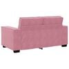 vidaXL 3-delige Loungeset met kussens fluweel roze