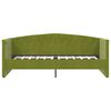 vidaXL Slaapbank met matras en USB fluweel lichtgroen 90x200 cm