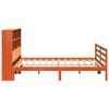 vidaXL Bed met boekenkast zonder matras hout wasbruin 200x200 cm