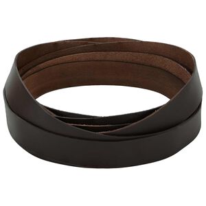 vidaXL Leren riem 1 Donkerbruin 200 x 3,5 cm Leer