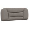 vidaXL Bed met matras "Hvar" stof taupe 100x200 cm