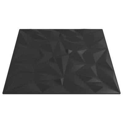 vidaXL 24 st Wandpanelen amethist 6 m² 50x50 cm XPS zwart