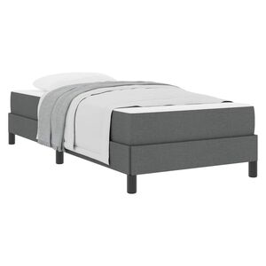 vidaXL Boxspringbed Donkergrijs 80 x 200 cm Stof