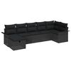 vidaXL Tuin Sofa Set 7 st Poly riet