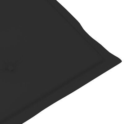 vidaXL Tuinstoelkussens hoge rugleuning 6 st 120x50x3 cm stof zwart