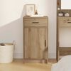 vidaXL Dressoir met lade Artisan Eiken 40 x 40,5 x 75 cm Bewerkt hout